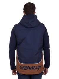 Mens Waterproof Bazooka Vest - Navy & Tan