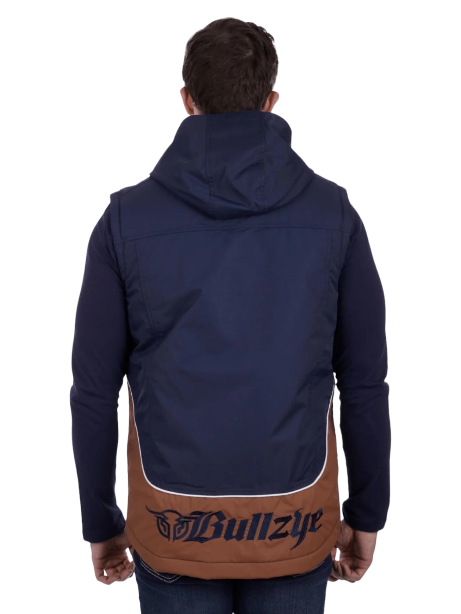 Mens Waterproof Bazooka Vest - Navy & Tan