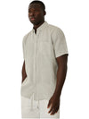[SALE] Lauderdale Linen Shortsleeve Shirt - Olive
