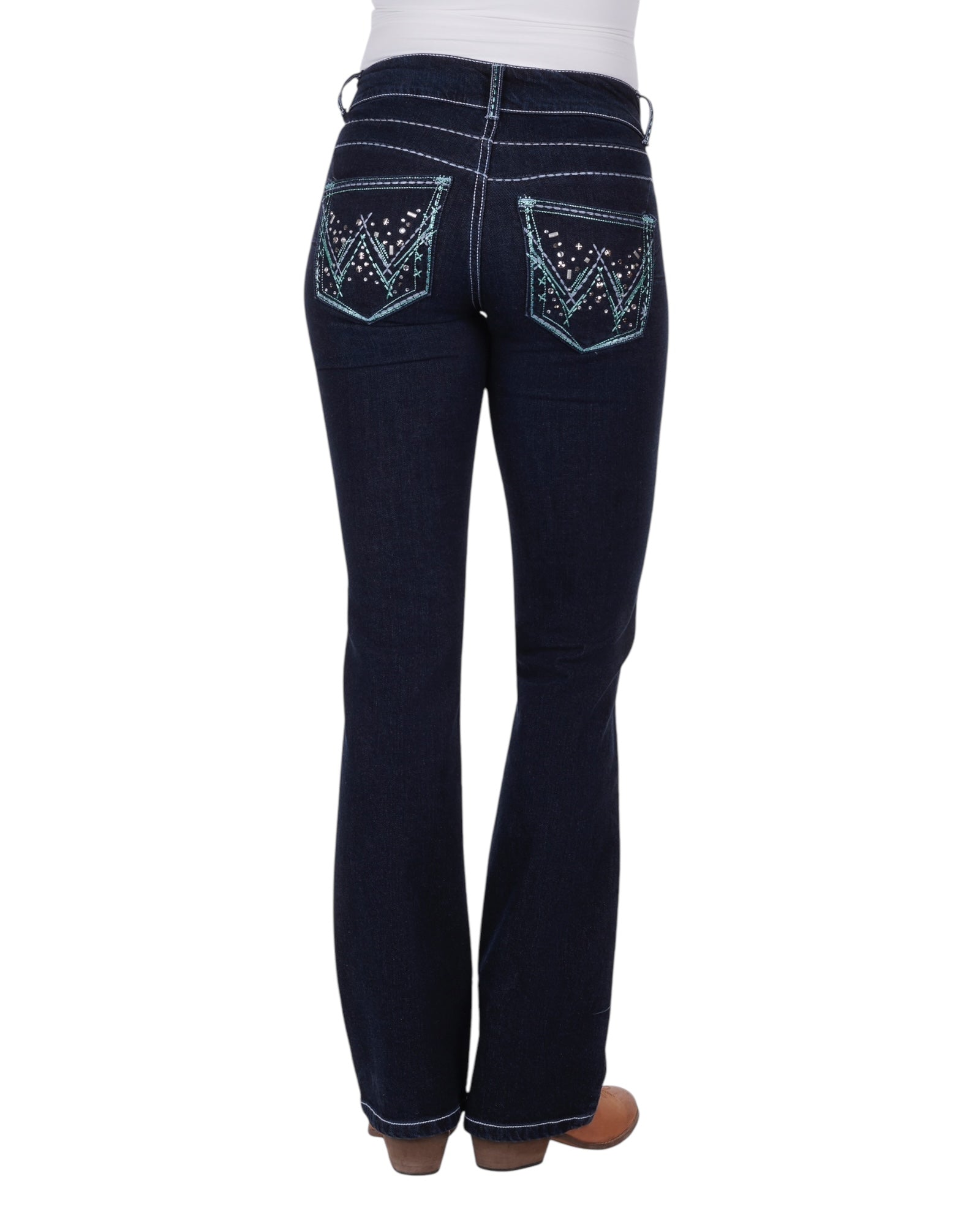 Women's Q-Baby Mae Booty Up Bootcut Jeans - Jewel