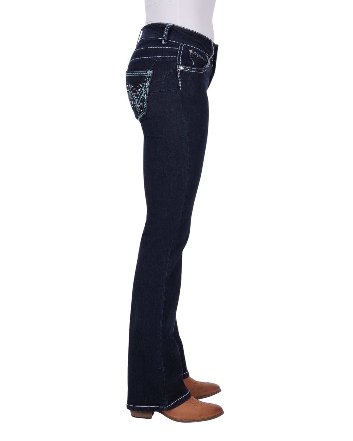 Women's Q-Baby Mae Booty Up Bootcut Jeans - Jewel