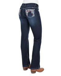 'Anjelica' Mid Rise Straight Leg Jeans