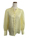 'Bianca' Pure Linen Button Down Shirt - Lemon
