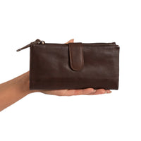 ‘Gladstone’ Leather Wallet - Brown