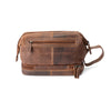 'Napier' Leather Toiletry Bag - Sandel