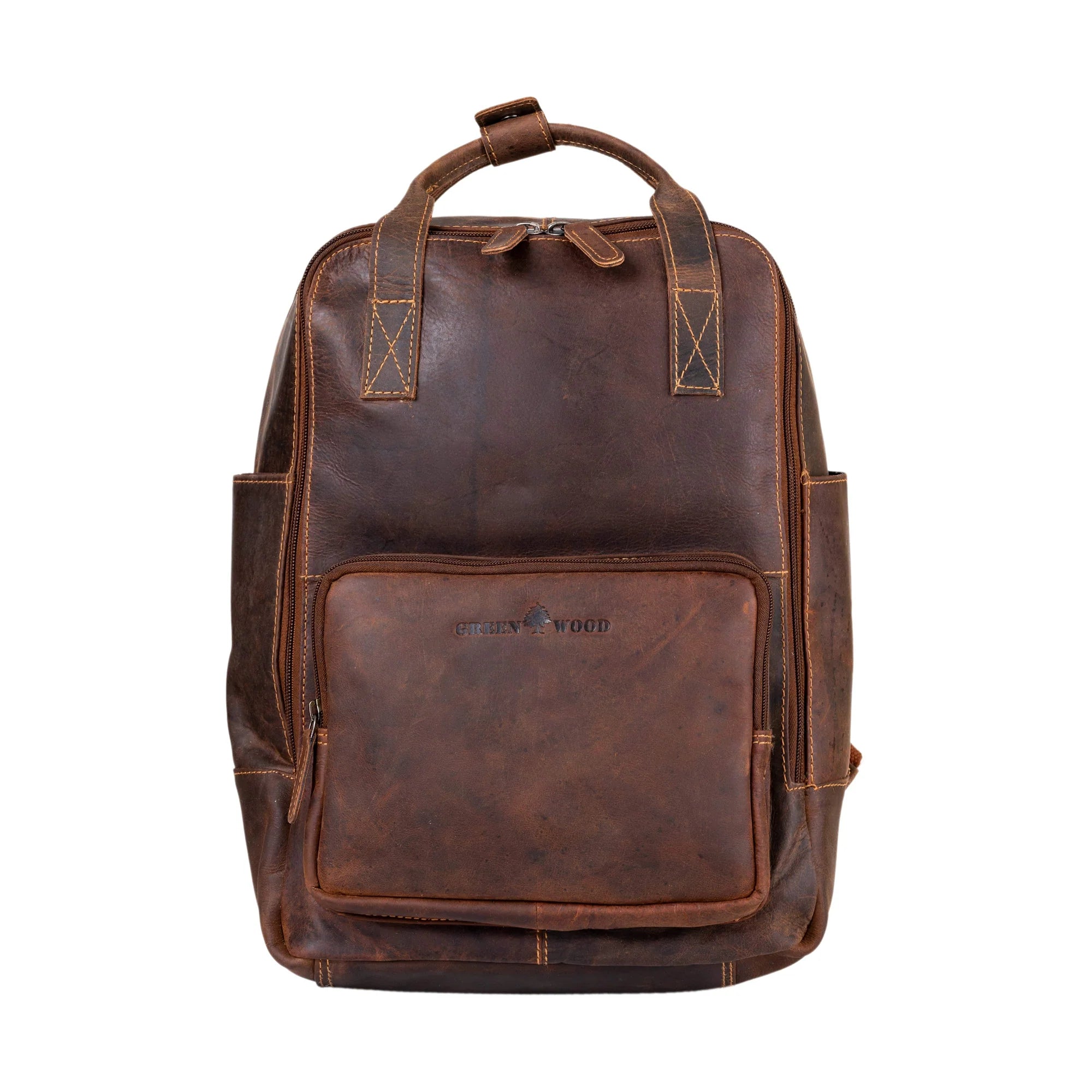 'Mackay' Leather Backpack - Sandel