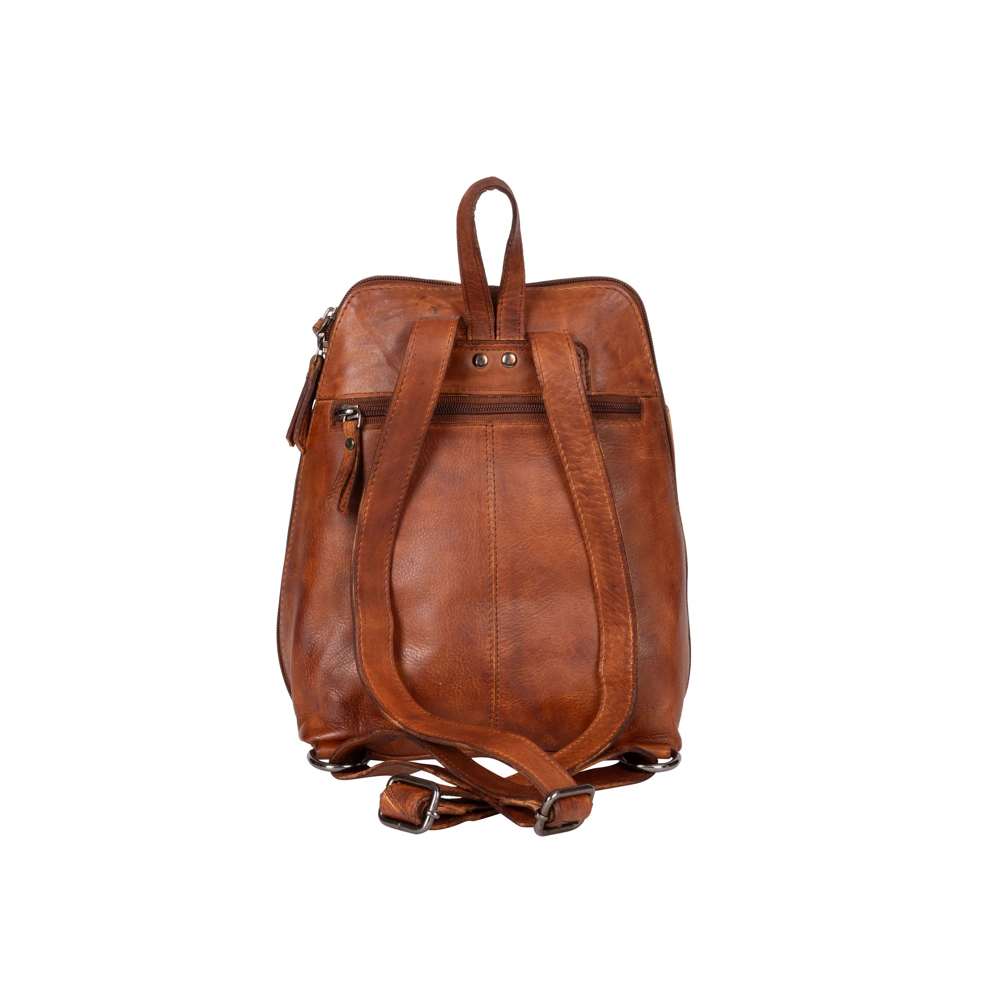 'Perth' Leather Ladies Backpack Tan Cutting Edge Country