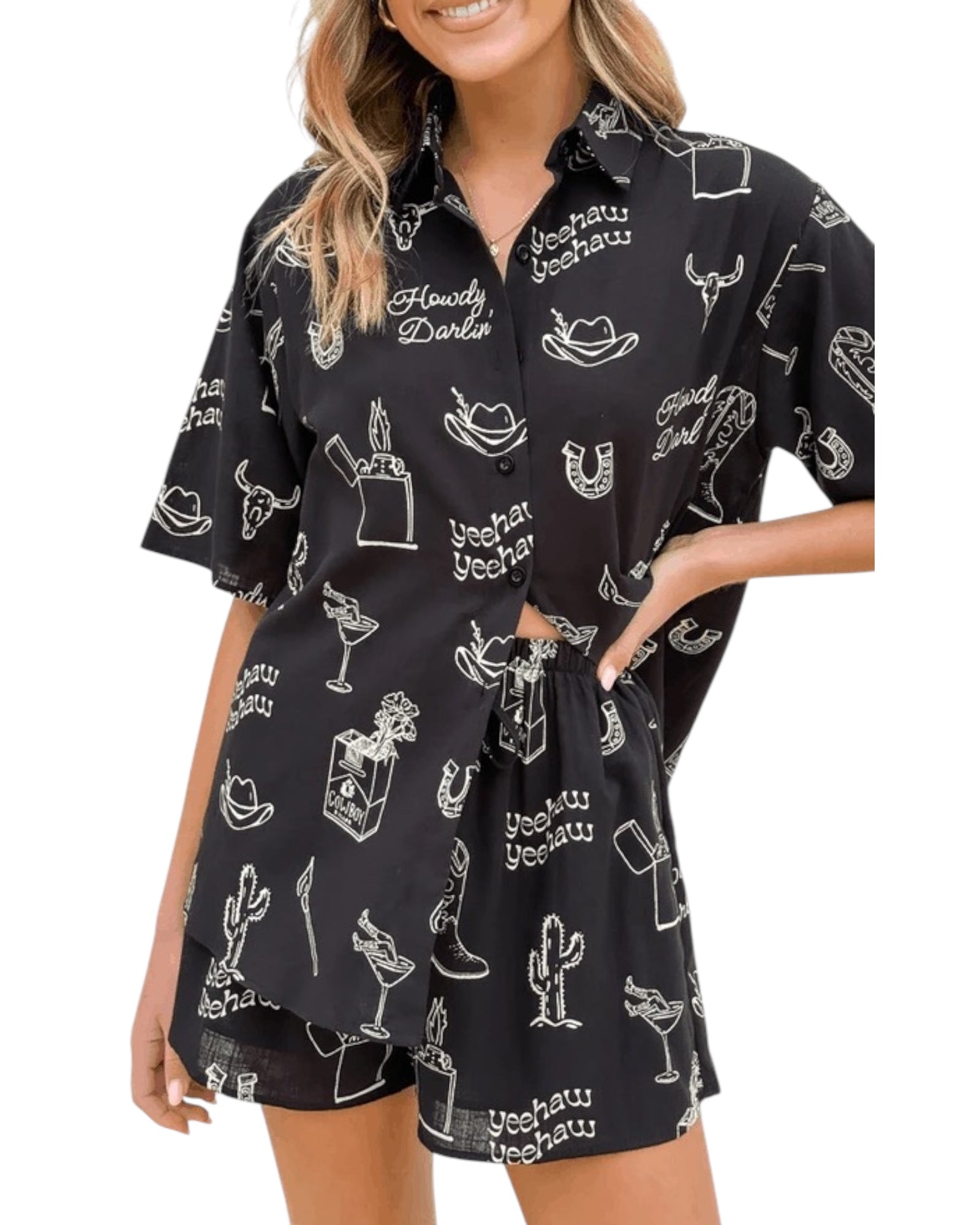 'Darlin' Western Set - Black