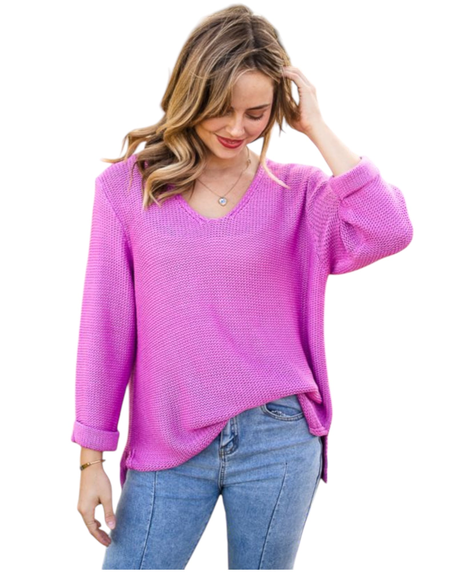 'Charlie’ Knit Jumper - Pink