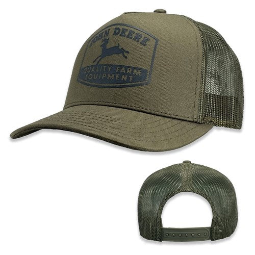 JD Twill/Mesh Trucker Cap - Olive