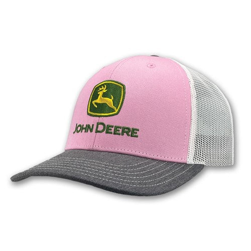 JD Trademark Logo Trucker Cap - Pink/Grey/White
