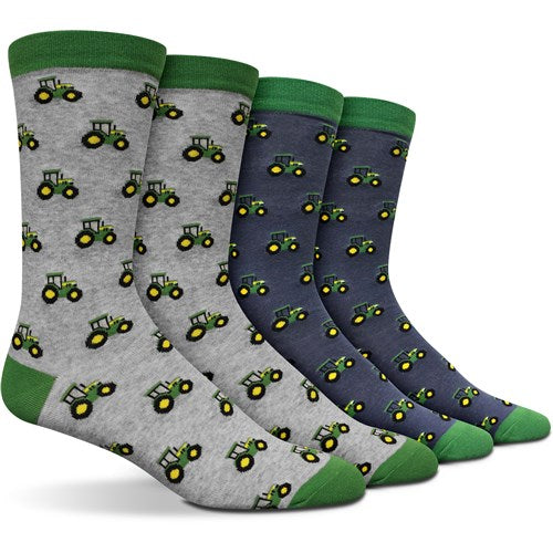 Novelty Crew Dress Socks (Shoe Size 6-12.5) - 2 Pack