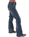 'DFMI Faded' Natural Waist Bootcut Jeans