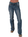 'DFMI Faded' Natural Waist Bootcut Jeans