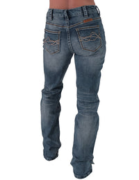 'DFMI Faded' Natural Waist Bootcut Jeans