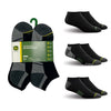Black Low Cut Performance Socks (Shoe Size 6-12.5) - 6 Pack