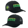 JD Nothing Runs Like a Deere Trucker Mesh Cap - Black