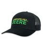 JD Nothing Runs Like a Deere Trucker Mesh Cap - Black