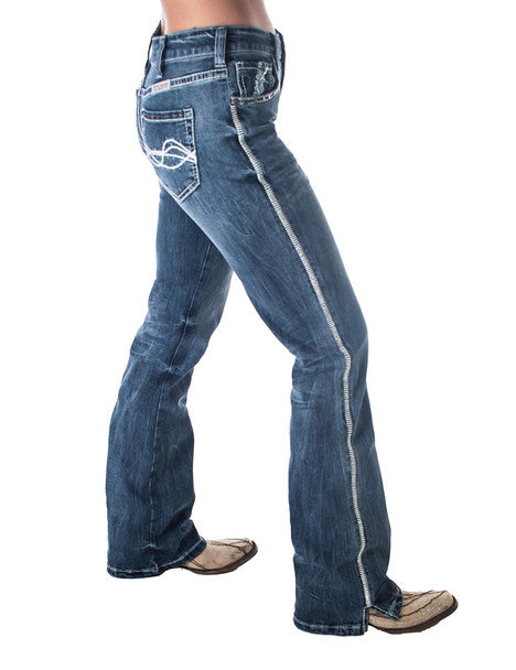 'Lightning' Natural Waist Bootcut Jeans