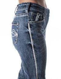 'Lightning' Natural Waist Bootcut Jeans