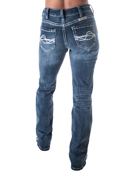 'Lightning' Natural Waist Bootcut Jeans