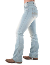 [SALE] 'Summer Breeze' Natural Waist Bootcut Lightweight Jeans