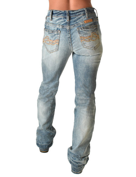'Thunderstuck' Natural Waist Bootcut Jeans