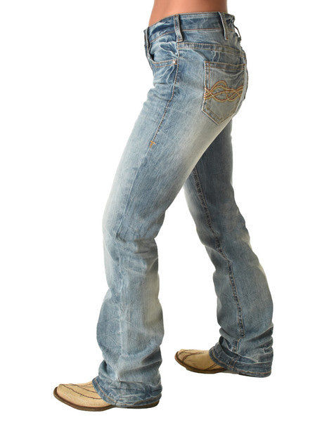 'Thunderstuck' Natural Waist Bootcut Jeans