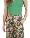 'Tilly' Tropical Pants - Green