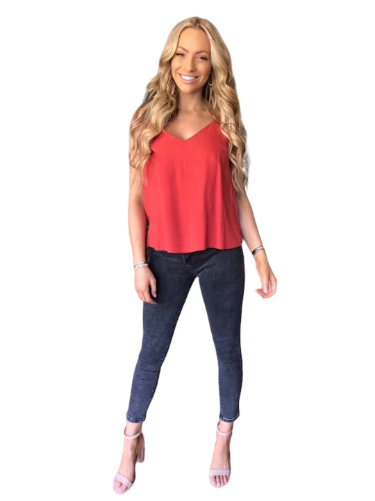 'Sal' Tank Top - Rust