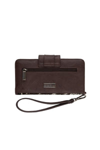 'Alison' Cowhide Wallet - Brown