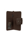 'Alison' Cowhide Wallet - Brown