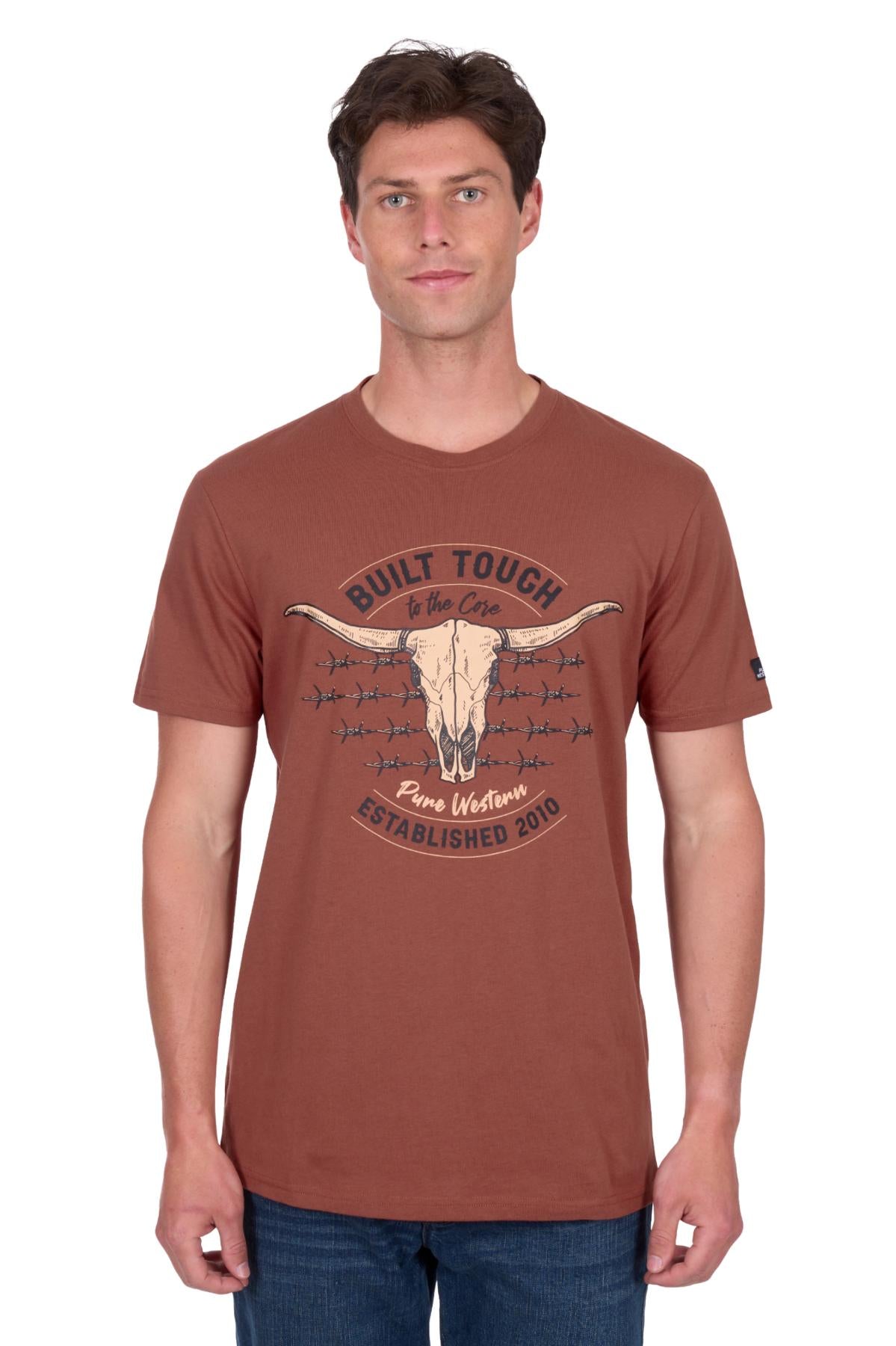'Frank' T Shirt - Rust