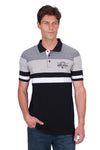 'Shane' Polo Shirt - Black/Grey