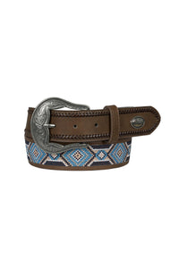 'Warren' Beaded Geometric Belt