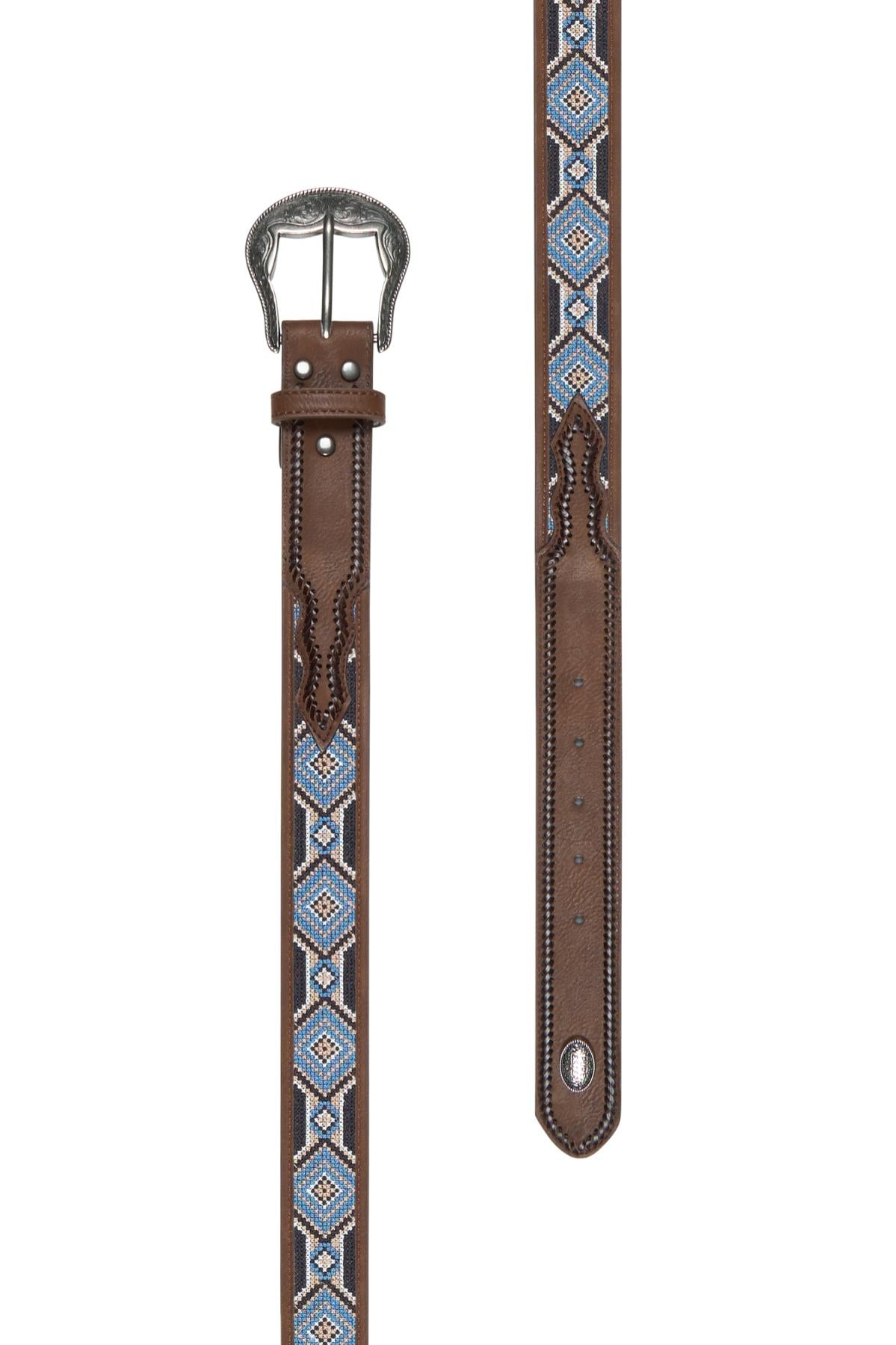 'Warren' Beaded Geometric Belt