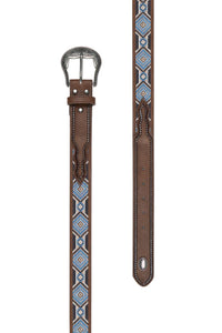 'Warren' Beaded Geometric Belt