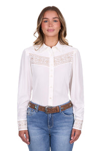 'Monica' Longsleeve Shirt - Cream