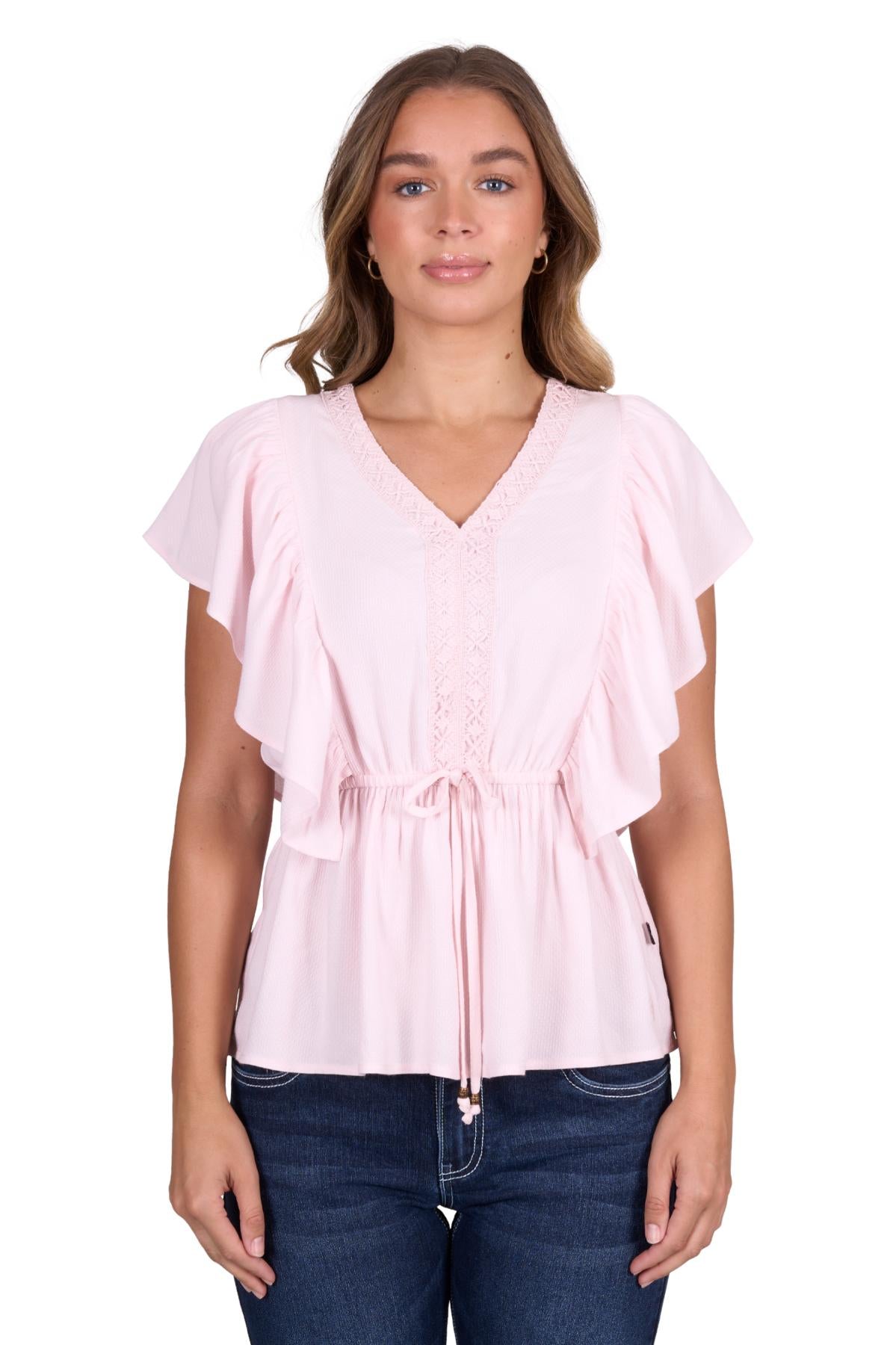 'Nikita' Blouse - Baby Pink