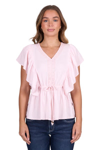 'Nikita' Blouse - Baby Pink
