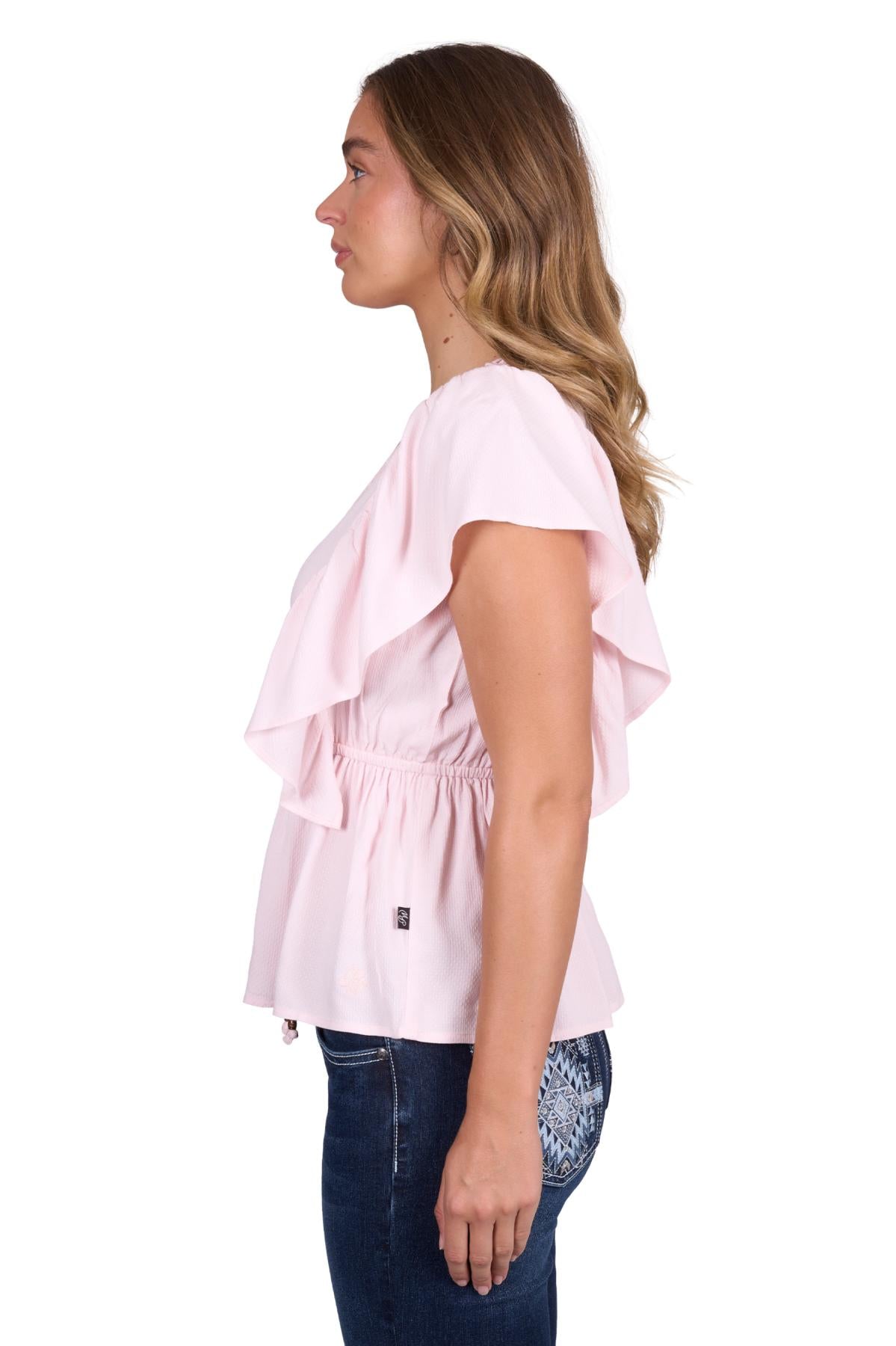 'Nikita' Blouse - Baby Pink