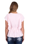 'Nikita' Blouse - Baby Pink