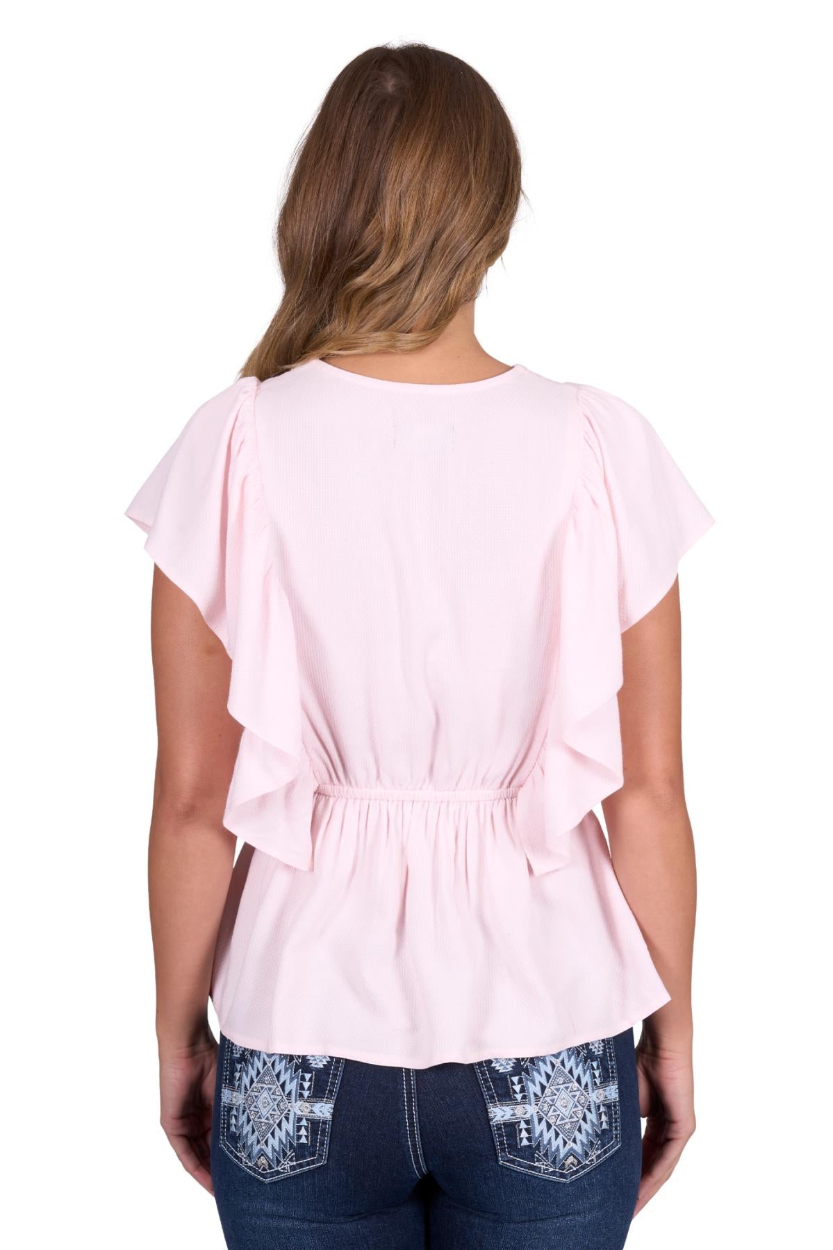 'Nikita' Blouse - Baby Pink