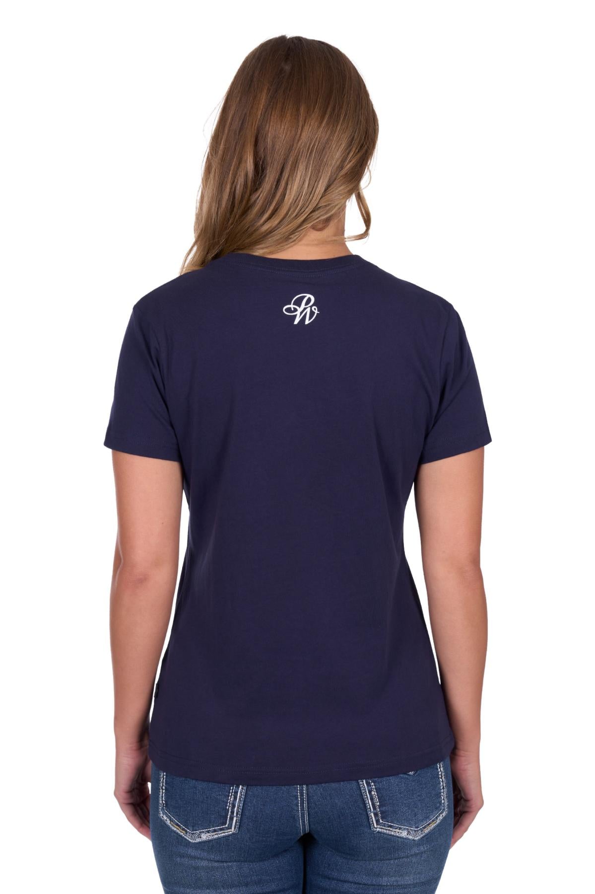 'Sherry' Short Sleeve T-Shirt - Navy