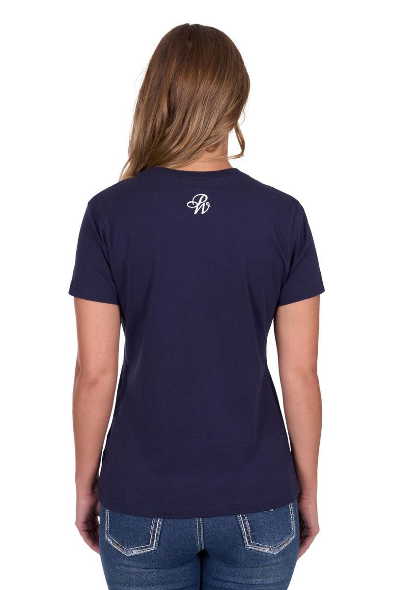 'Sherry' Short Sleeve T-Shirt - Navy