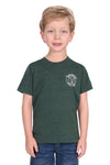 Boys 'Walker' T-Shirt - Green Marle