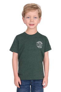 Boys 'Walker' T-Shirt - Green Marle