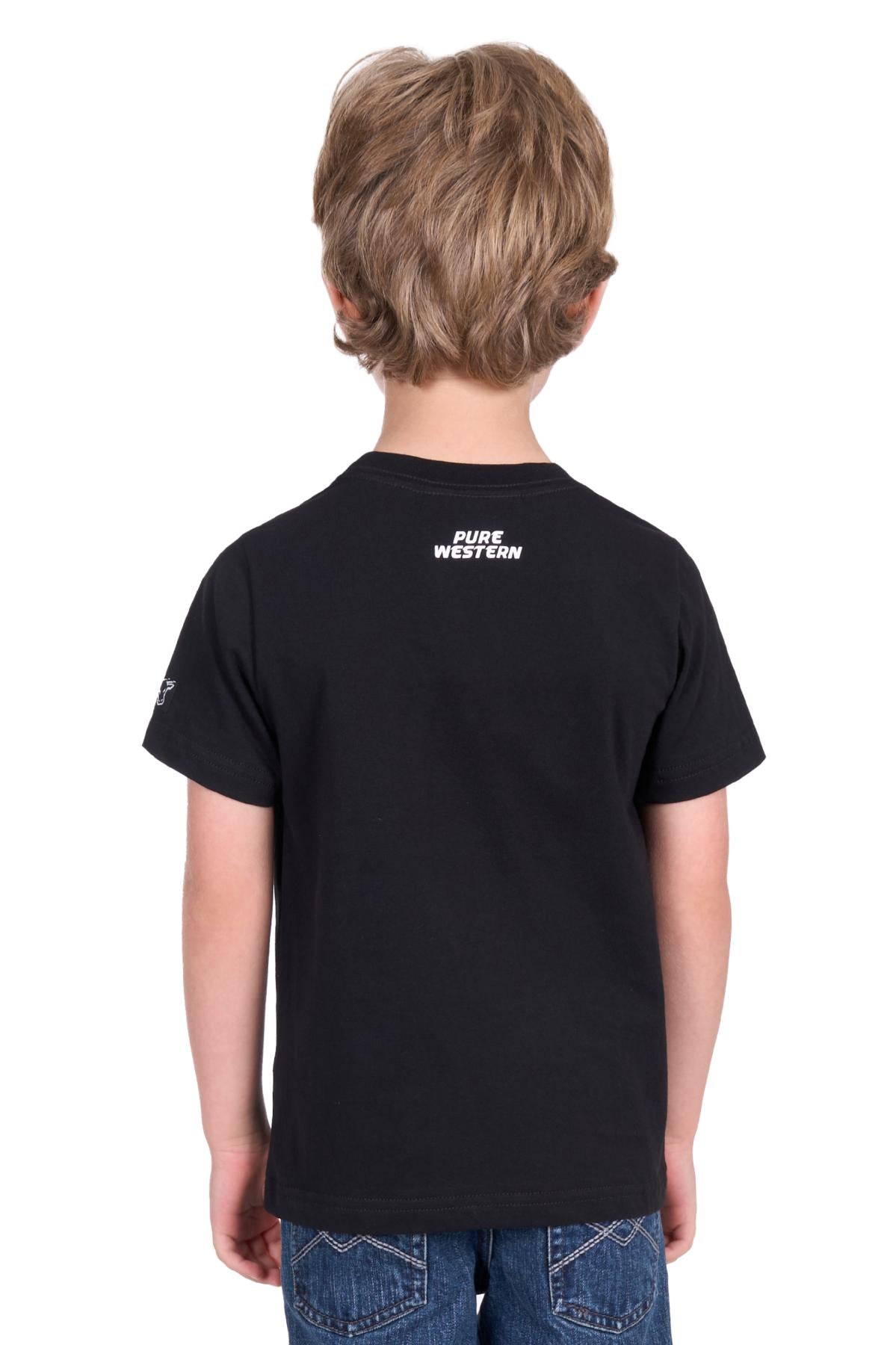 Boys 'Terry' T-Shirt - Black