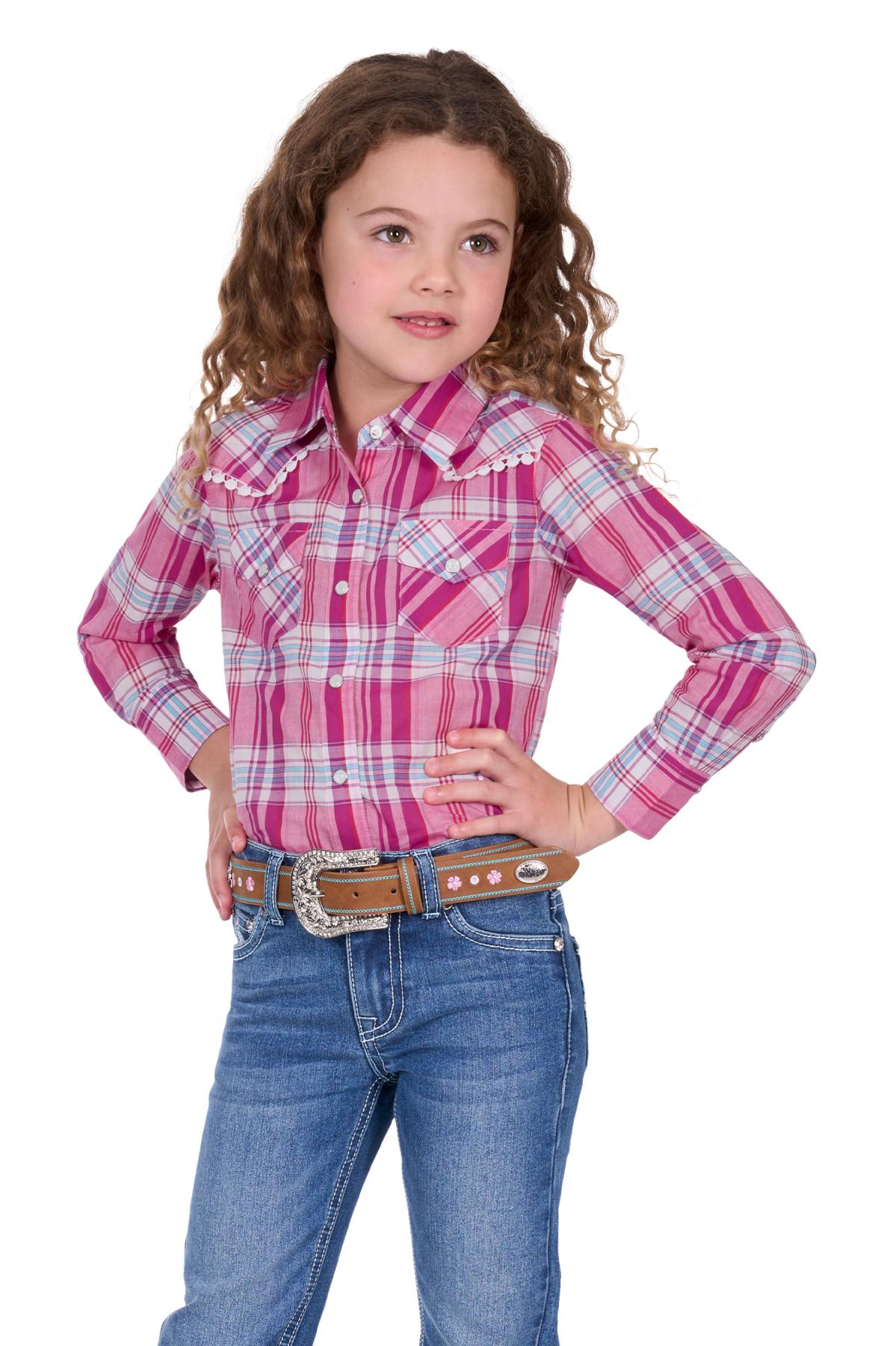 'Leni' Western Long Sleeve Check Shirt