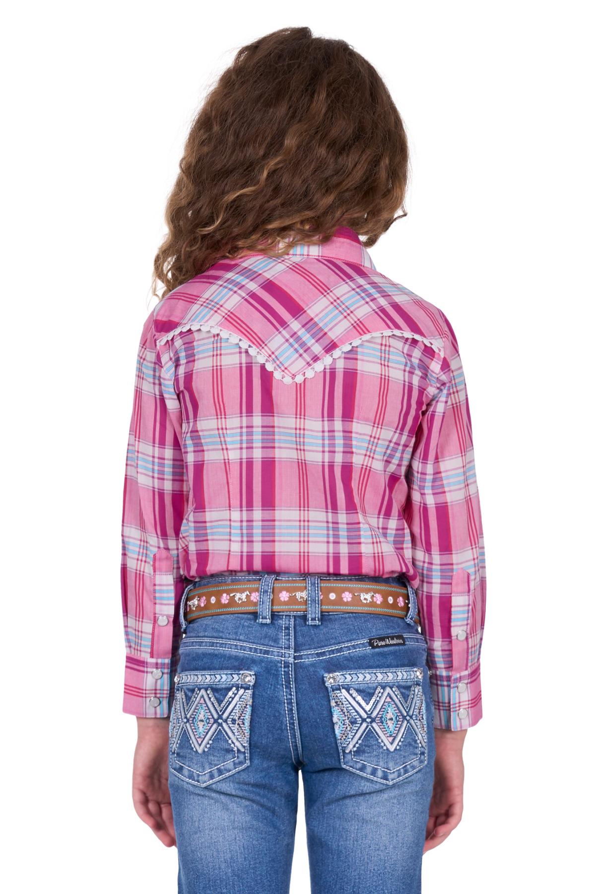 'Leni' Western Long Sleeve Check Shirt